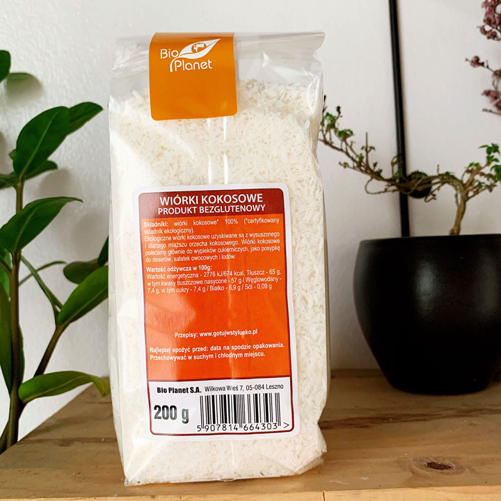 Vụn dừa hữu cơ Bio Planet 200g
