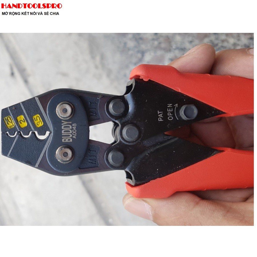 Kìm bấm Đầu cos 3.5mm2 A0048 BUDDY