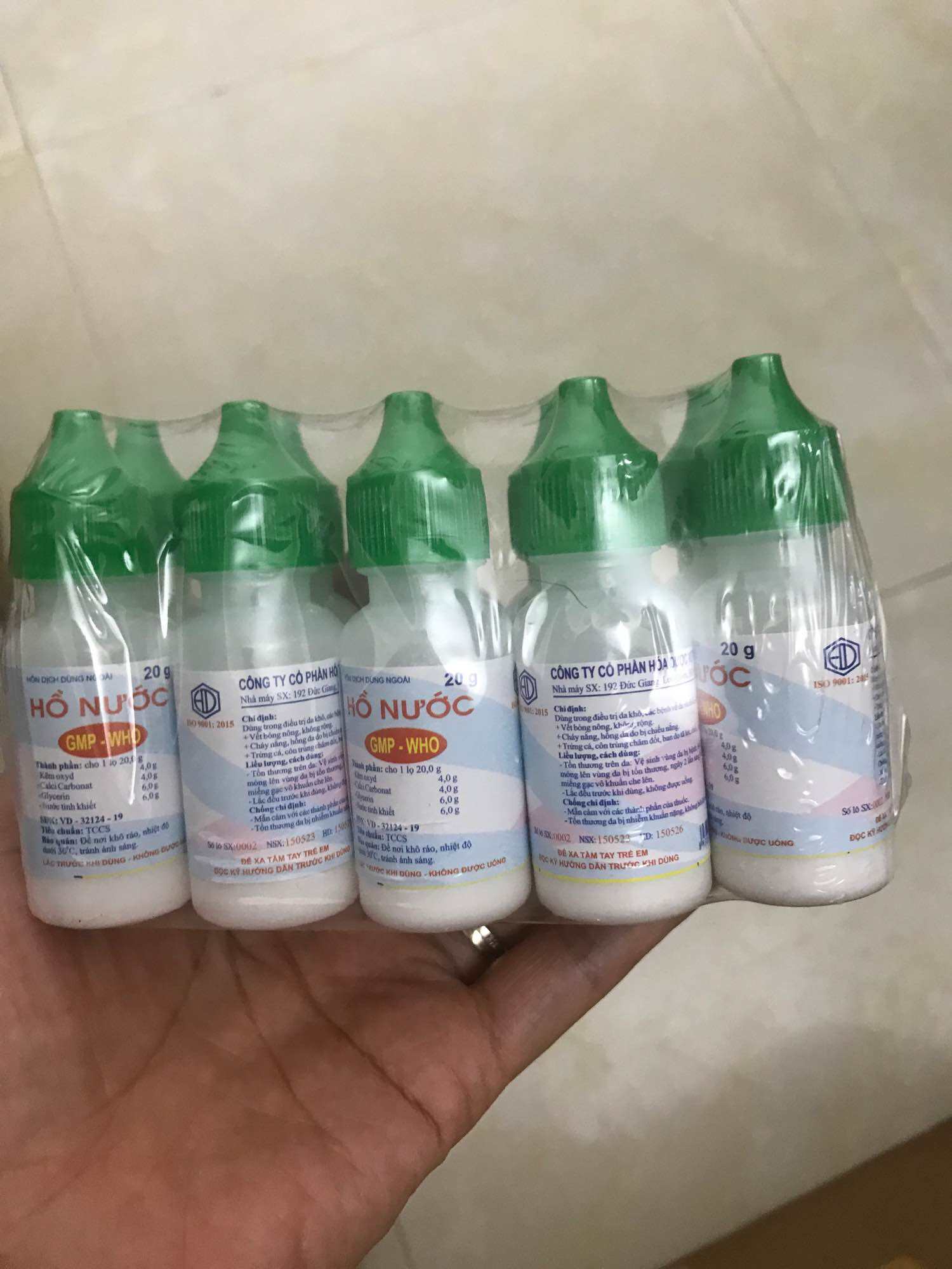 Hồ nước bôi viêm da, ngứa , côn trùng đốt