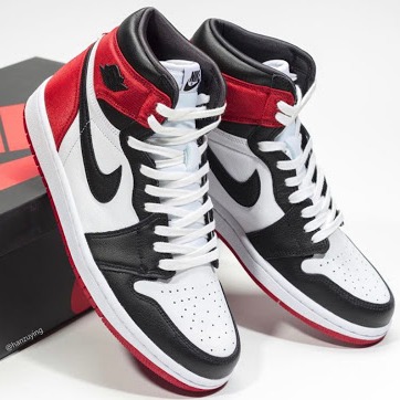 Giày Sneaker J0rdan 1 Black toe Đỏ trắng ( Full box)