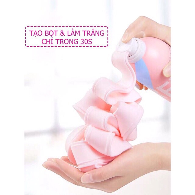 Sứa tắm trắng da tạo bọt Pureves