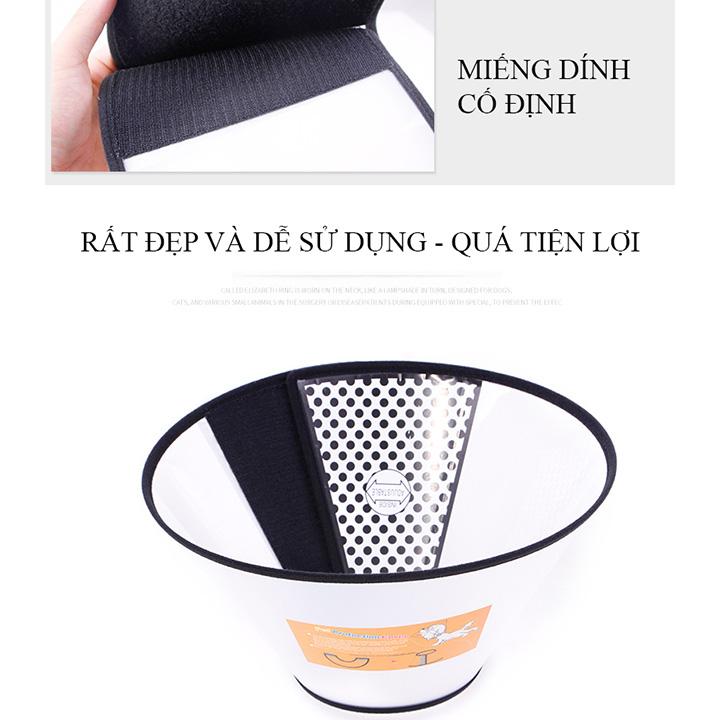 Vòng chống liếm cho chó mèo đầy đủ size