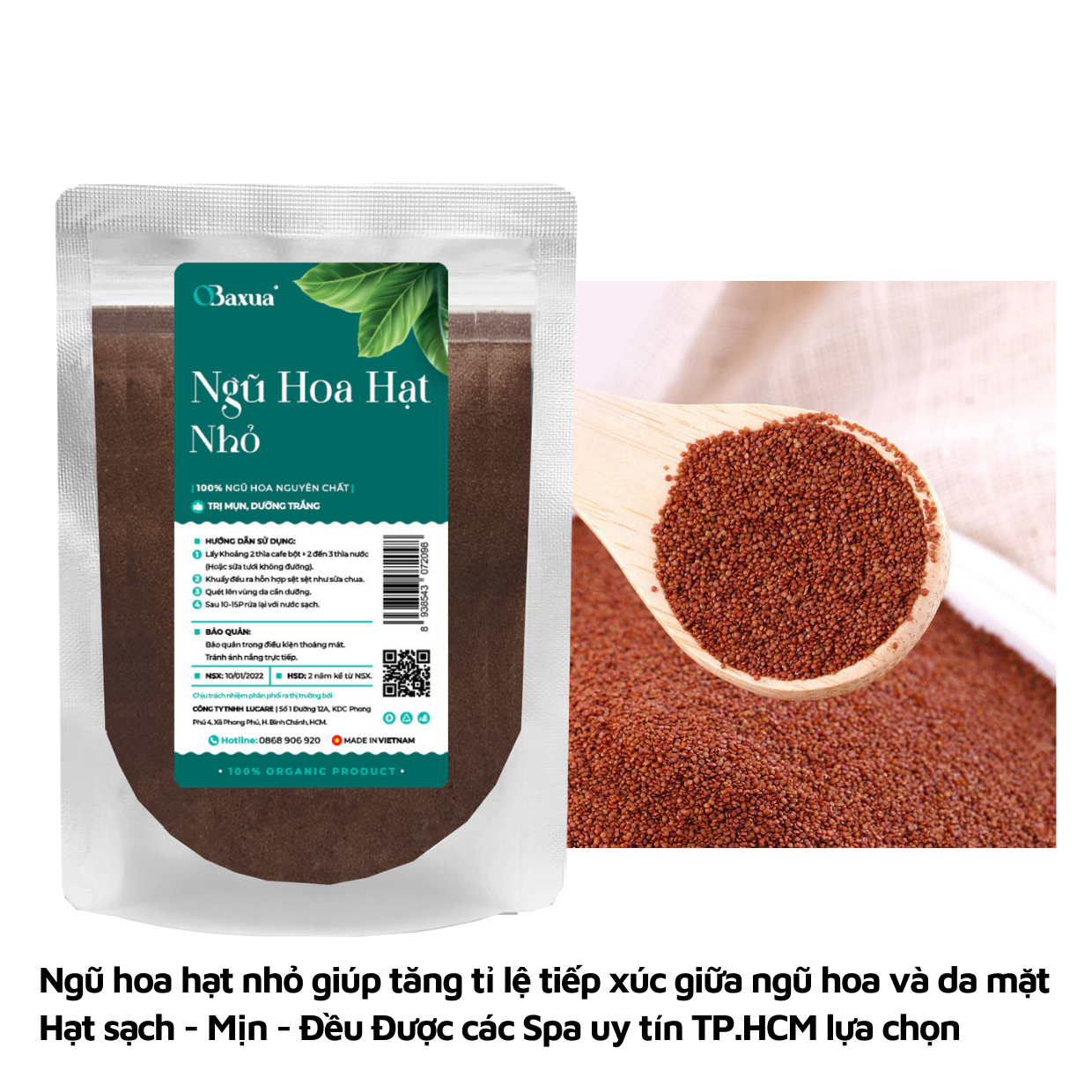 Hạt ngũ hoa Organic ( ngũ hoa hạt hạt đình lịch) - 500Gr, 1KG