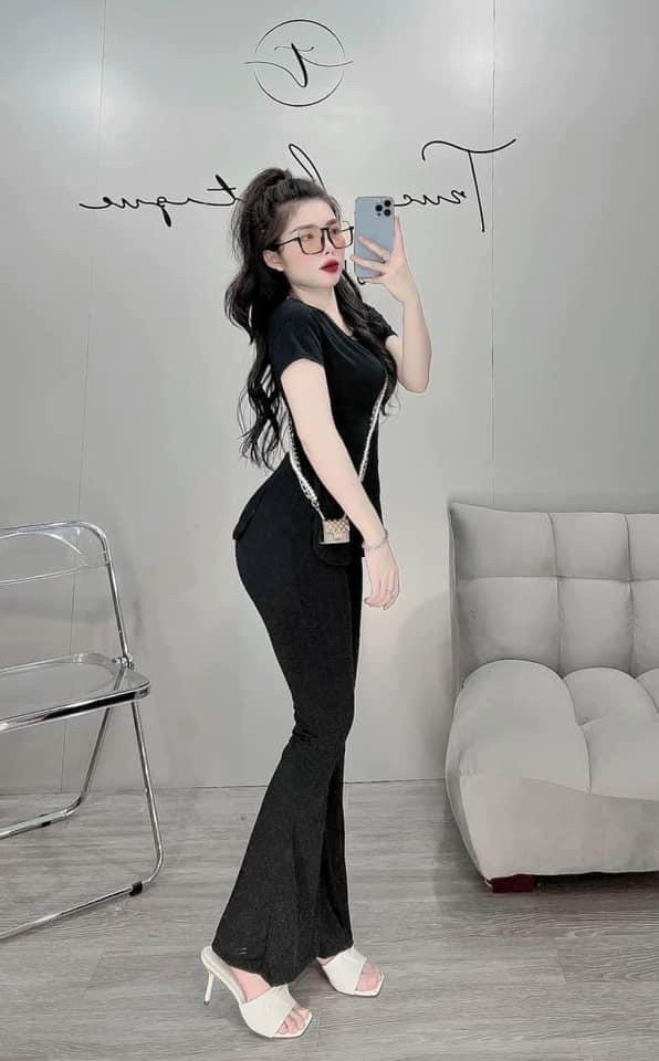 [Hot]Đồ bộ thun gân co dãn mát mẻ tôn dáng