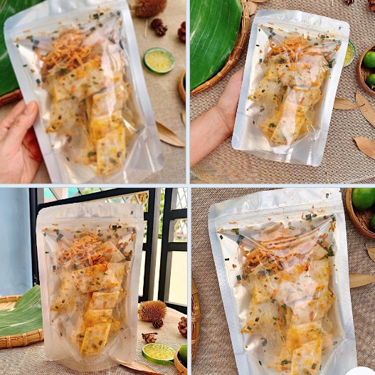 Bánh tráng cuộn khô gà