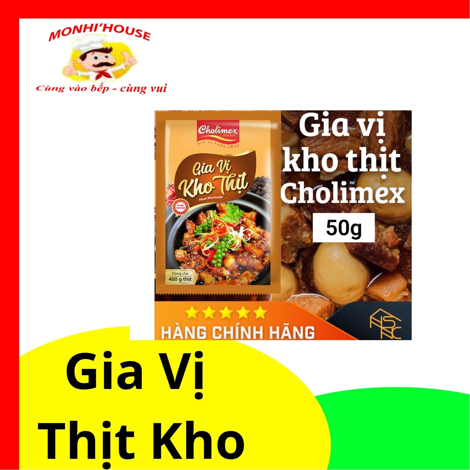 Gia Vị Kho Thịt / Kho Cá Cholimex gói 50g