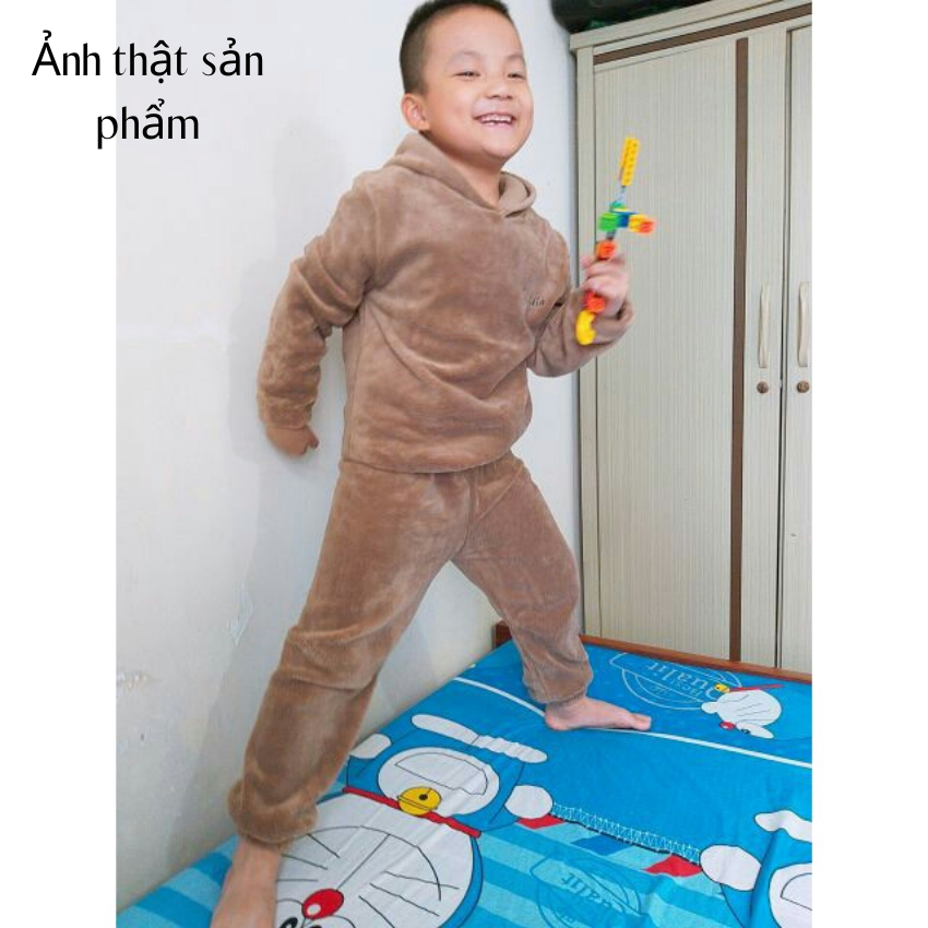 Bộ đồ cho mẹ và bé chất lông cừu siêu ấm - Q49482