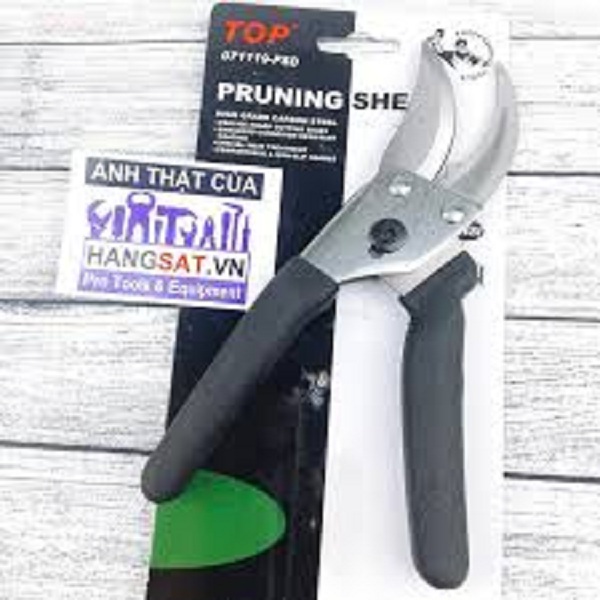 Kéo cắt cành 9" mỏ cong cán nhựa nhung top - 071119-psd