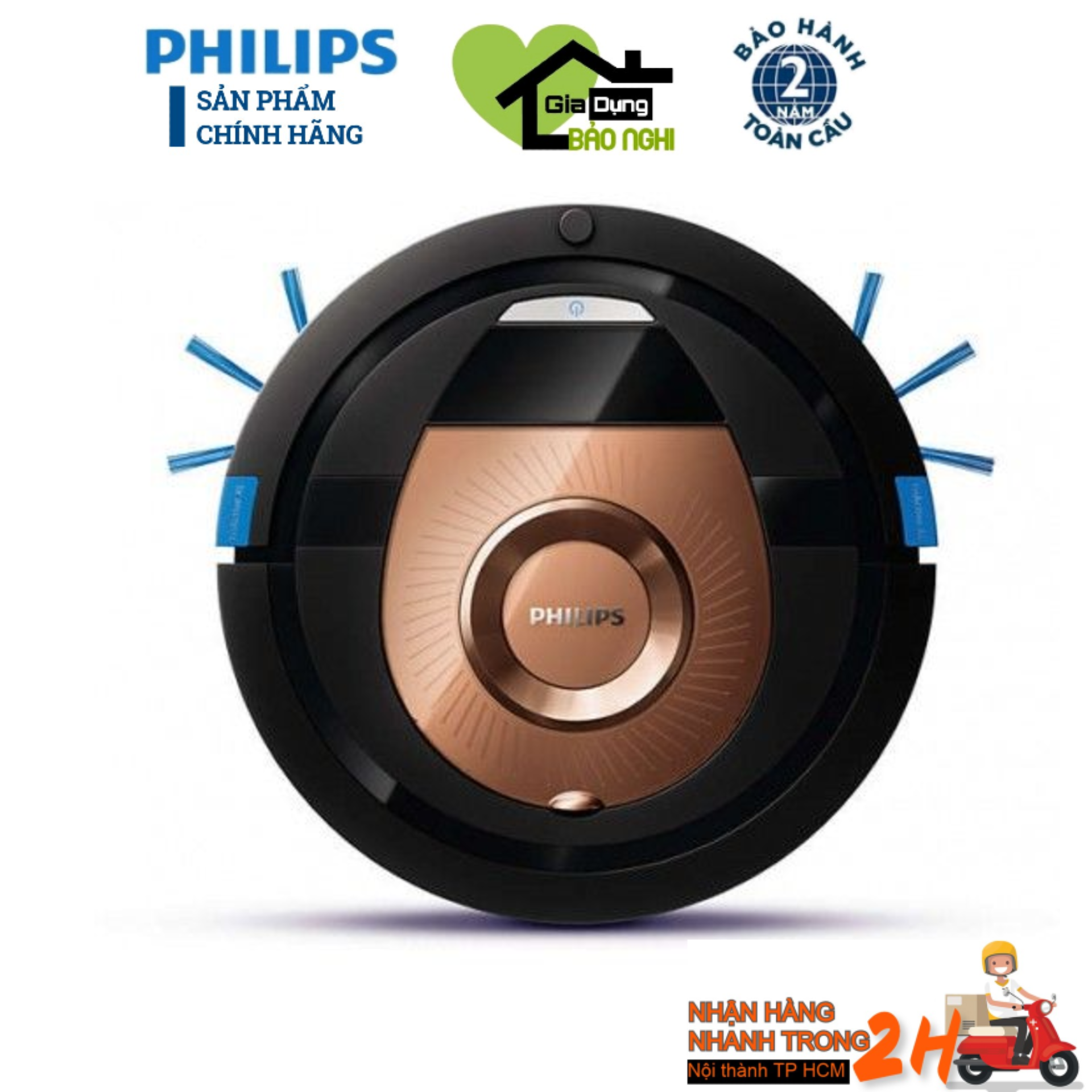 [HCM][Trả góp 0%]Máy Hút Bụi Robot PHILIPS FC8776 - Hàng chính hãng