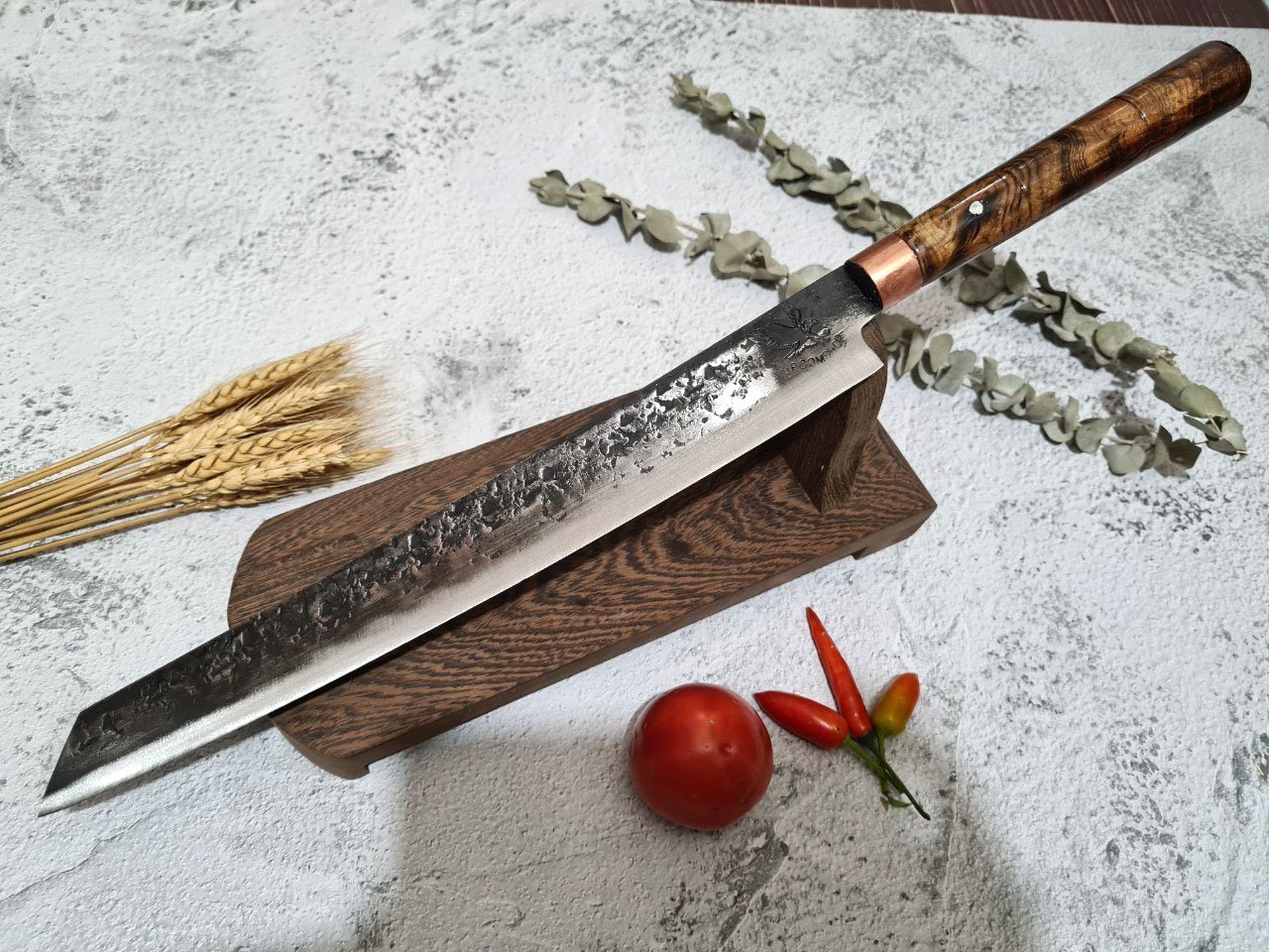DAO - DAO BẾP - SASHIMI MẶT HOA VĂN MÃ N4 HÀNG ĐỘC 6699