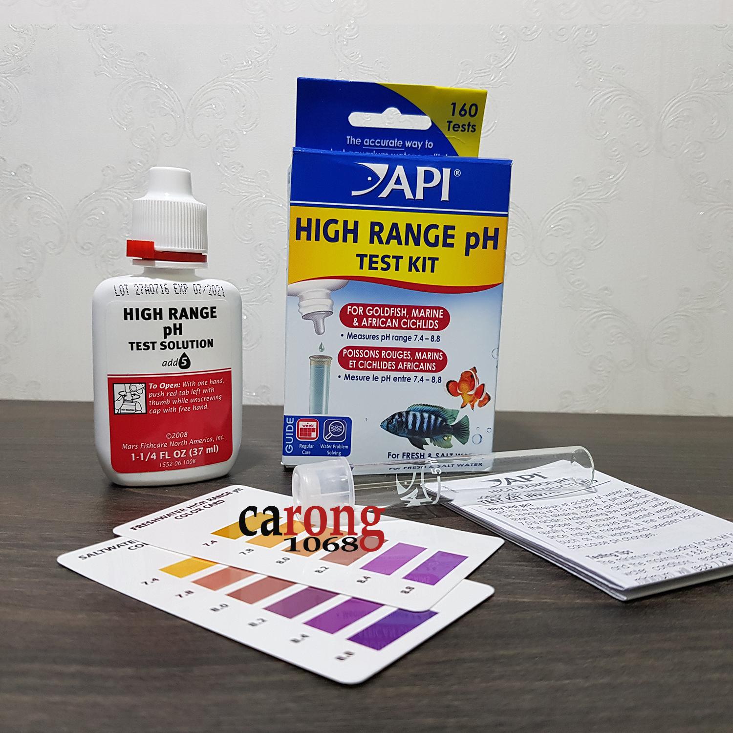 API High Range pH Test Kit Kiểm tra pH nước mặn nước biển API High Range pH Test Kit