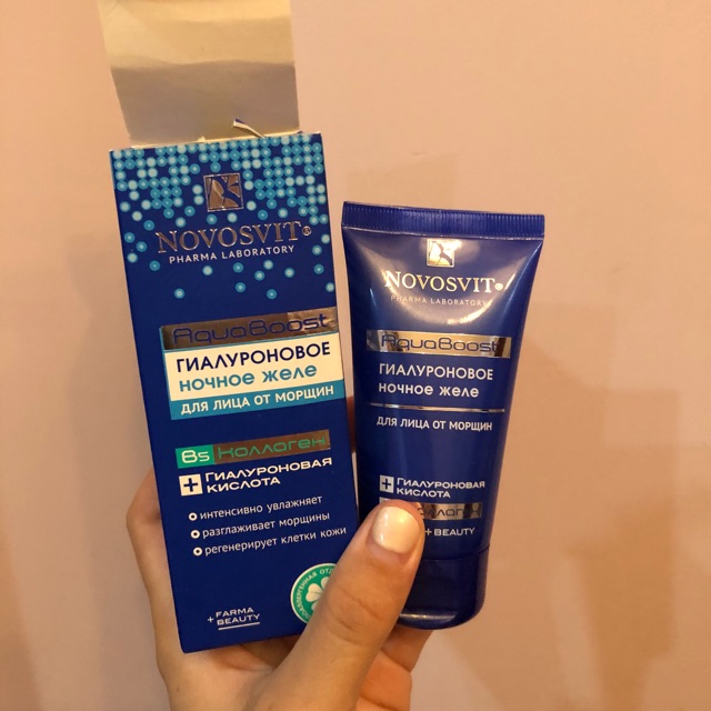 Gel thạch cấp nước Novosvit HA + B5 Aqua Boost