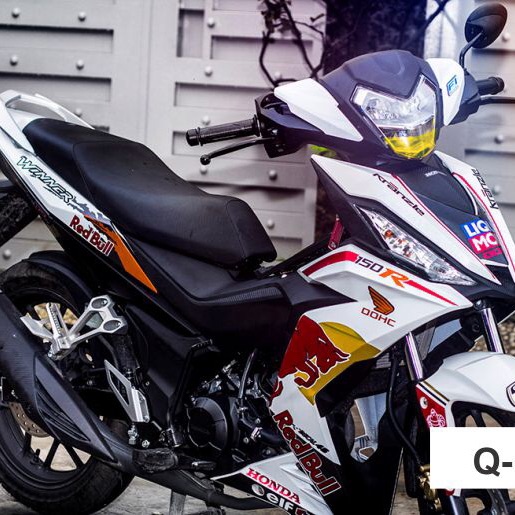 Tem rời xe winner 150 redbull dán xe trắng