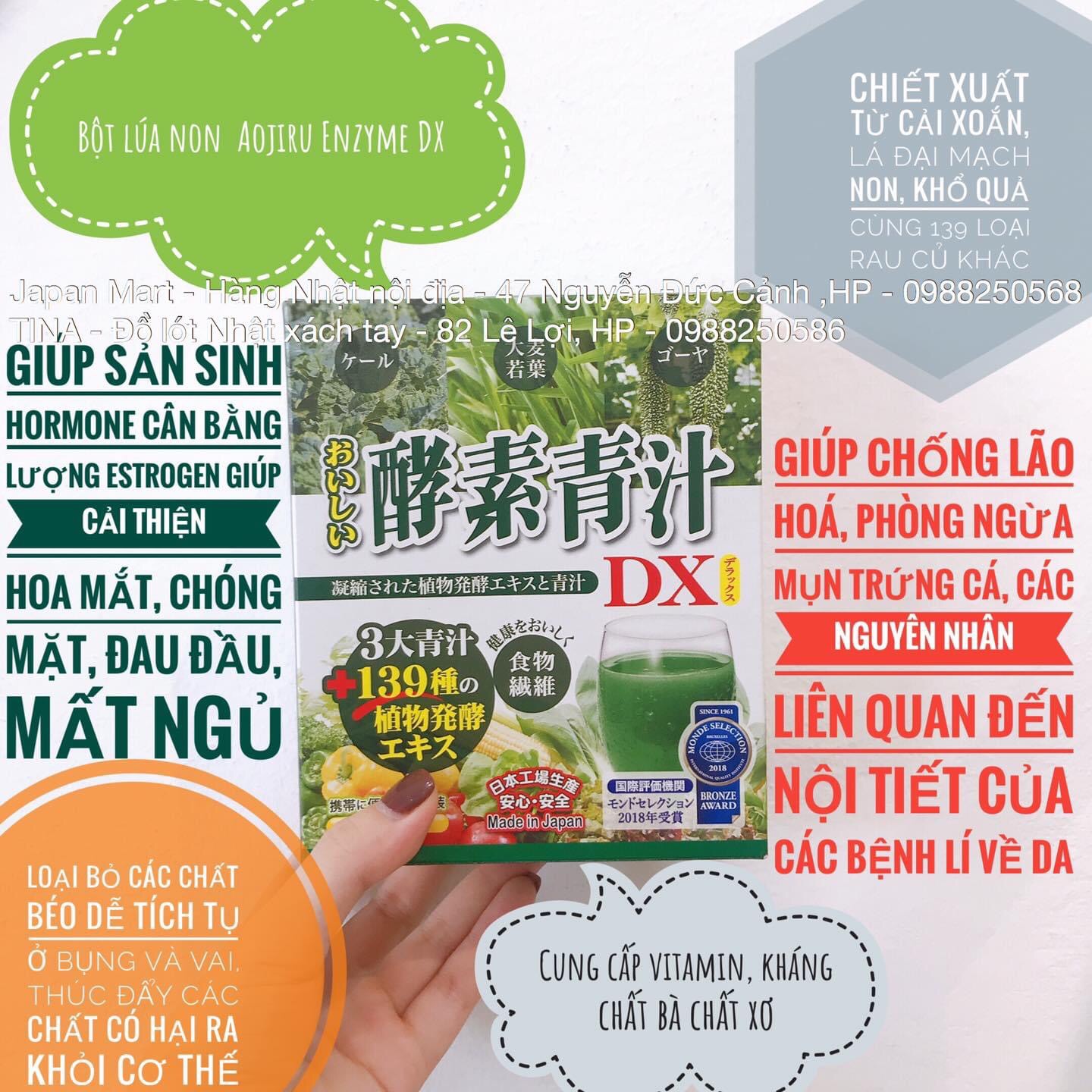 BỘT TRÀ LÁ LÚA NON BARLEY NHẬT BẢN