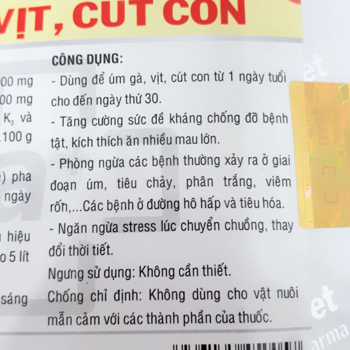 Úm Gà Vịt Cút Con Gói 50g