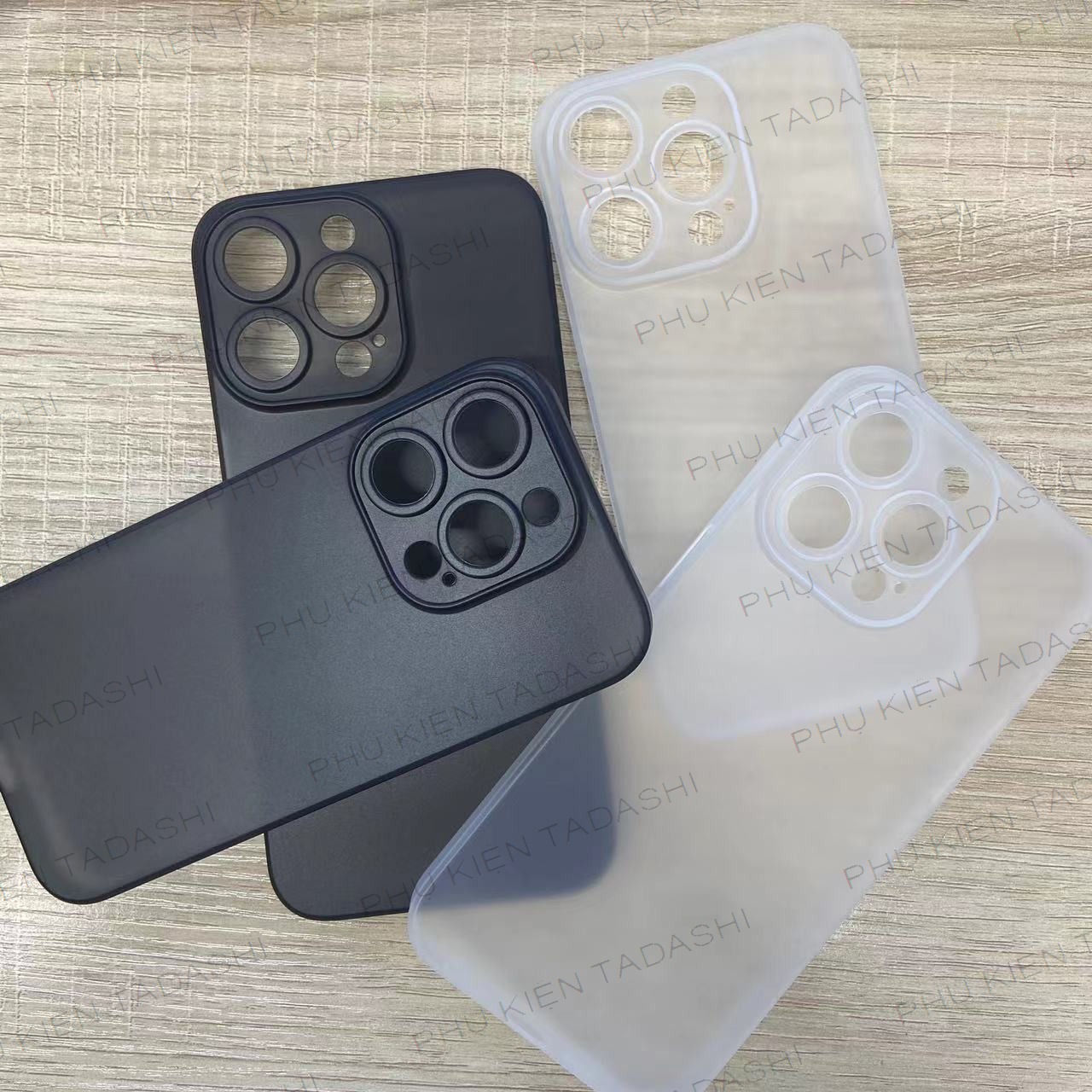 Ốp Lưng Siêu Mỏng IPhone 15 Pro Max/ 15 Pro/ 15/ 15 Plus, Iphone 14/ 14 Plus/ 14 Pro/ 14 Pro Max, Iphone 13/ 13 Pro/ 13 Pro Max Nhẹ Thoáng Khí, Không Ố Vàng, Có Gờ Bảo Vệ Camera.