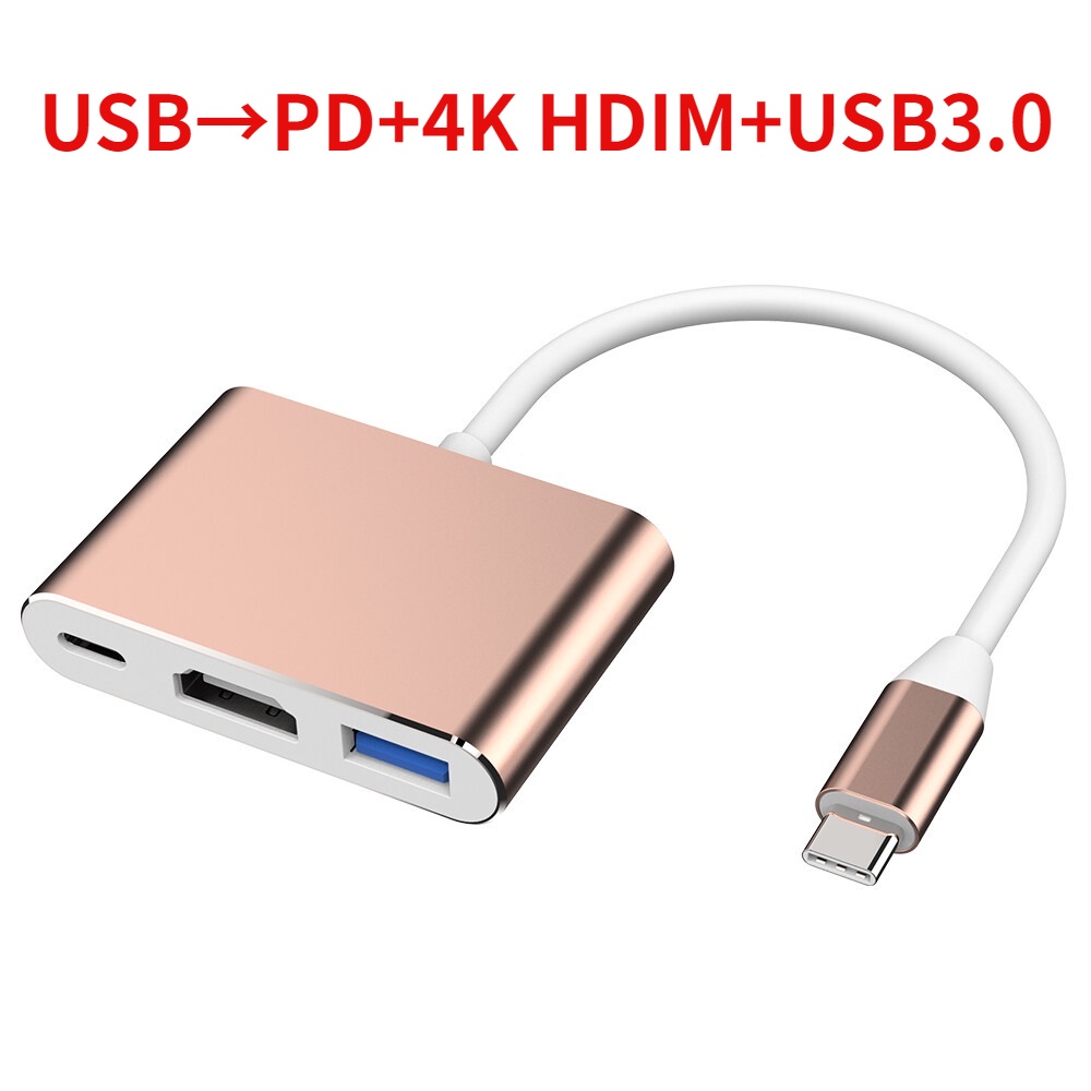 Usb type-c đến usb-c 4k hdmi, vga usb 3.0, trinp top, 4k hd