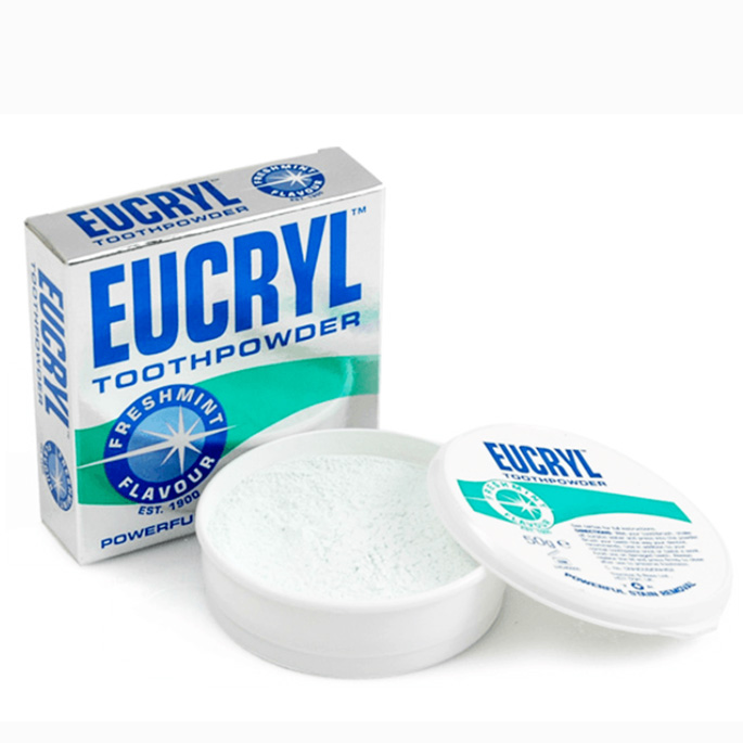 [HCM]Bột tẩy trắng răng Eucryl 50gr hàng chuẩn Anh Quốc
