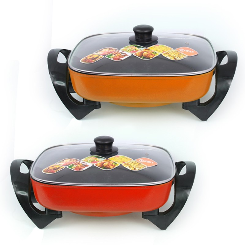 Giá bán Chảo Lẩu Điện đa năng Comet CM7736 - Nồi Lẩu Điện Tiện Dụng, Nồi lẩu điện, Nồi lẩu nướng cao cấp BH 12 THÁNG