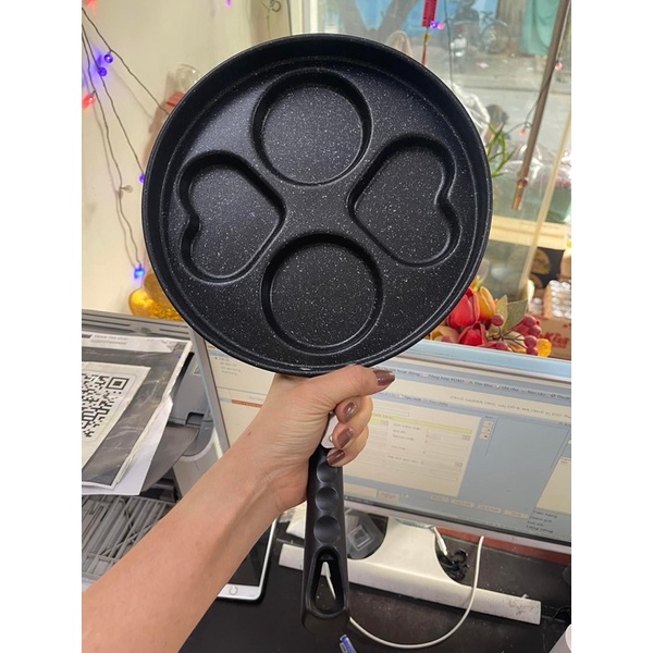 [SIÊU RẺ - HỎA TỐC 2H] Chảo Vân Đá Chiên Trứng 4 Ngăn, Chảo Dùng Cho Mọi Loại Bếp - Chảo Chiên Trứng Chống Dính Tiện Dụng Cho Gia Đình