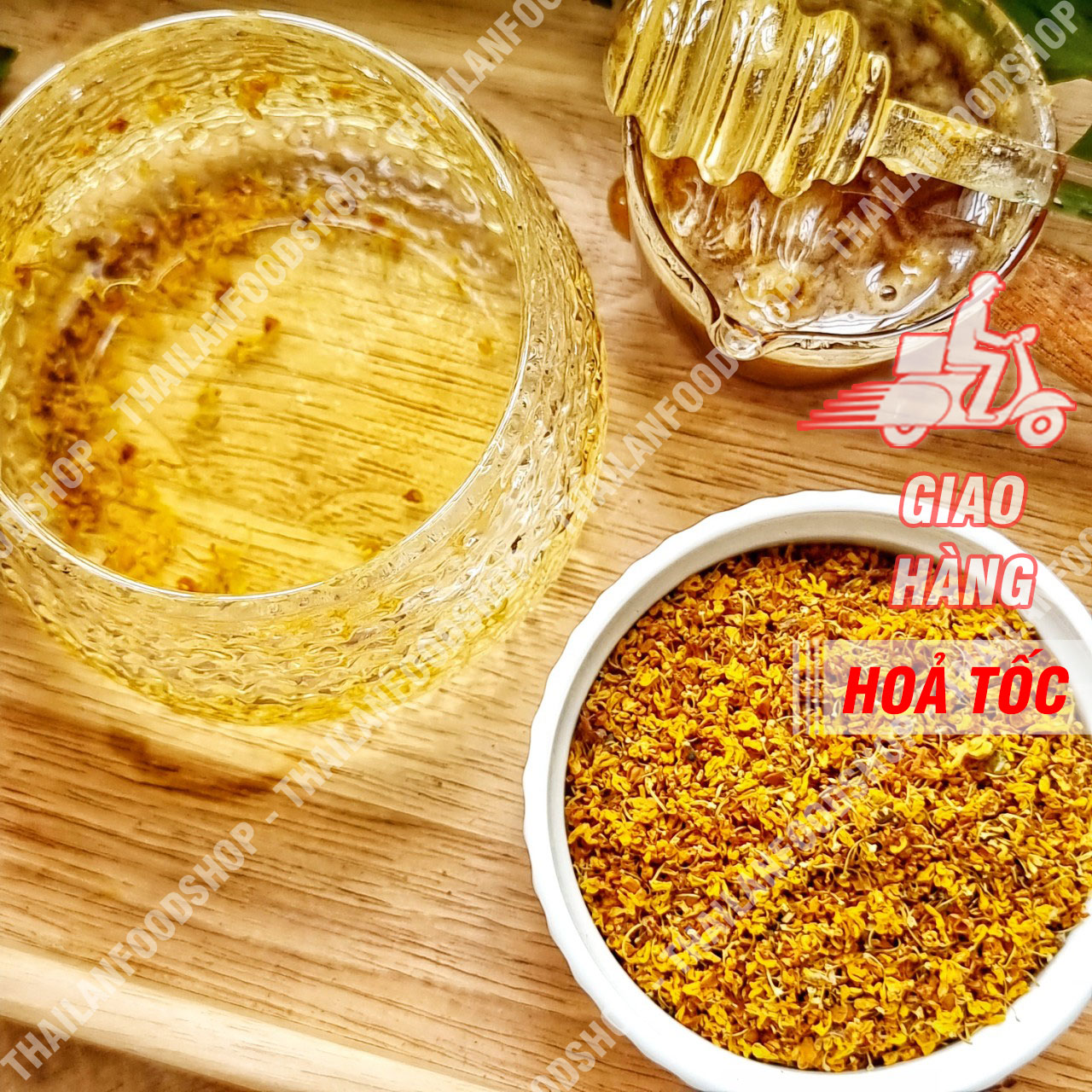 Trà Quế Hoa (Mộc Hoa - Osmanthus fragrans) Lon 150Gram