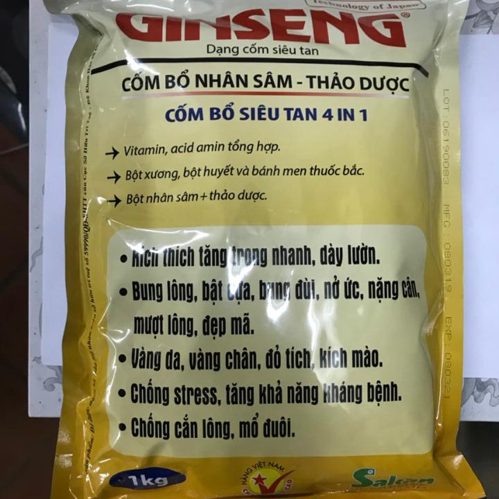 GINSENG [1 kg] Thuốc cốm gà đá siêu tan nhân sâm thảo dược