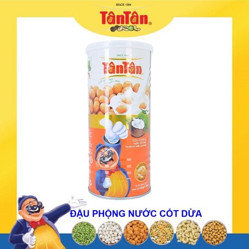 [HOT] Combo 3 Hũ Đậu Phộng Nước Cốt Dừa Tân Tân (265g)