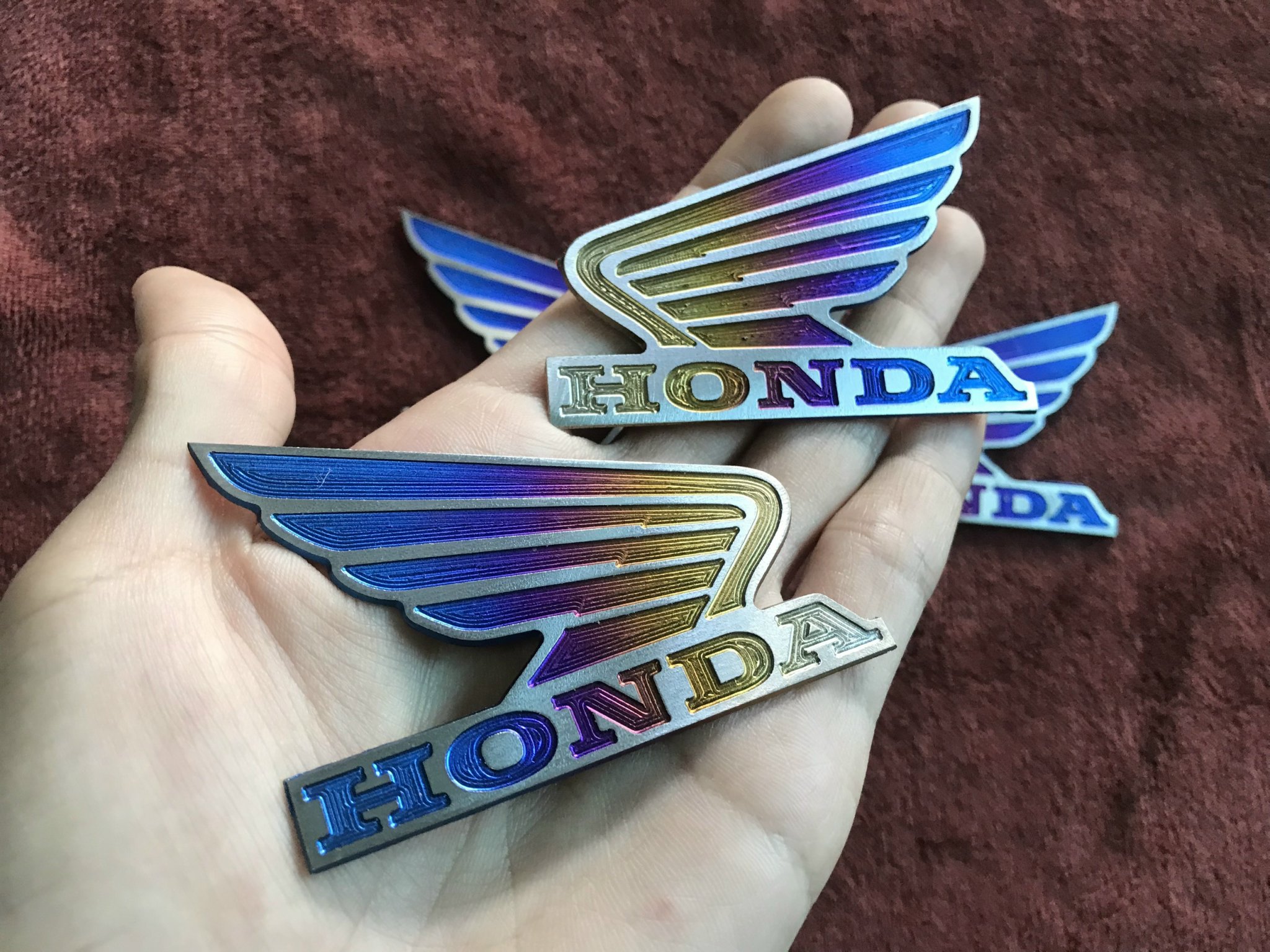 Cặp Tem Titan Logo Cánh Chim Honda