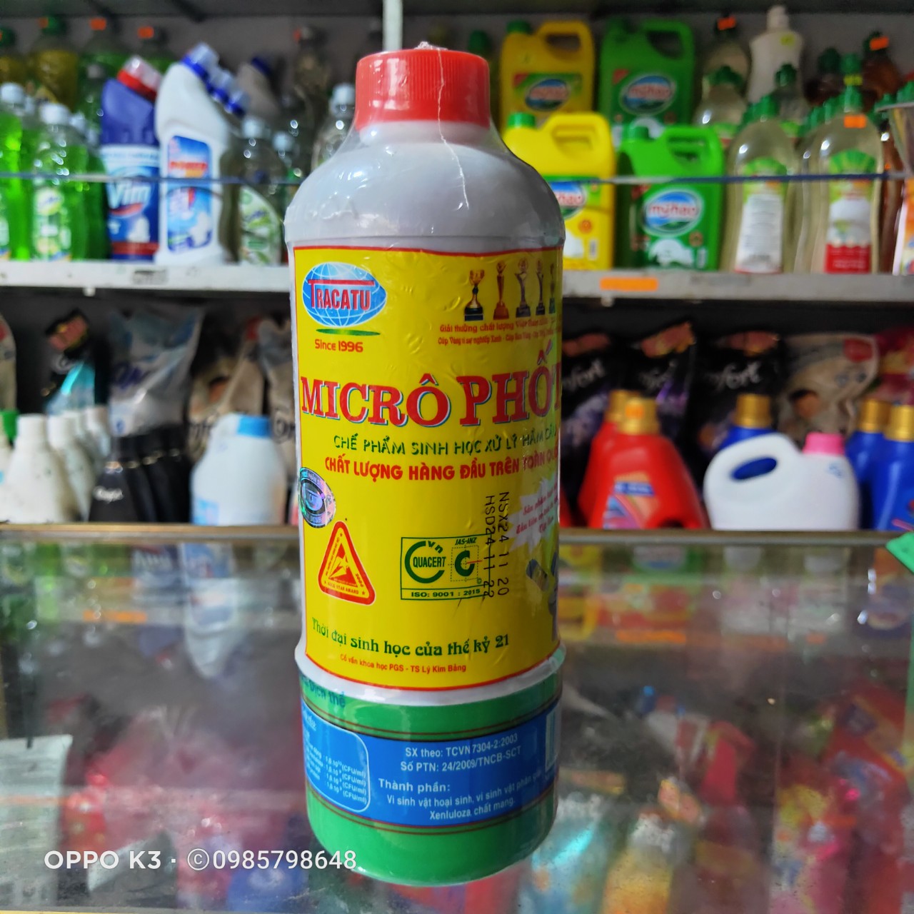 Dung dịch thông tắc đổ nhà vệ sinh hầm cầu micro phốt tracatu chai 500ml nước và 65g bột