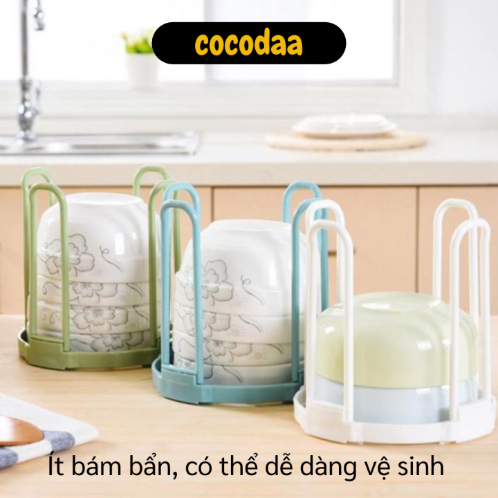Giá úp chén, bát - Giá nhựa úp chén bát ráo nước có thể xếp gọn, tiết kiệm không gian - Khay úp ly