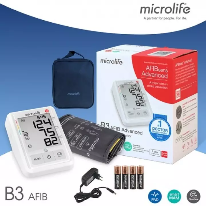 [HCM]MÁY ĐO HUYẾT ÁP BẮP TAY MICROLIFE B3 AFIB ADVANCED - CÔNG NGHỆ MỚI