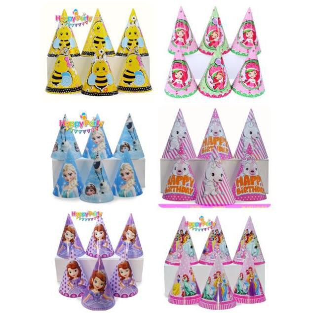 [HCM]Set 6 nón sinh nhật cho bé trai và bé gái.