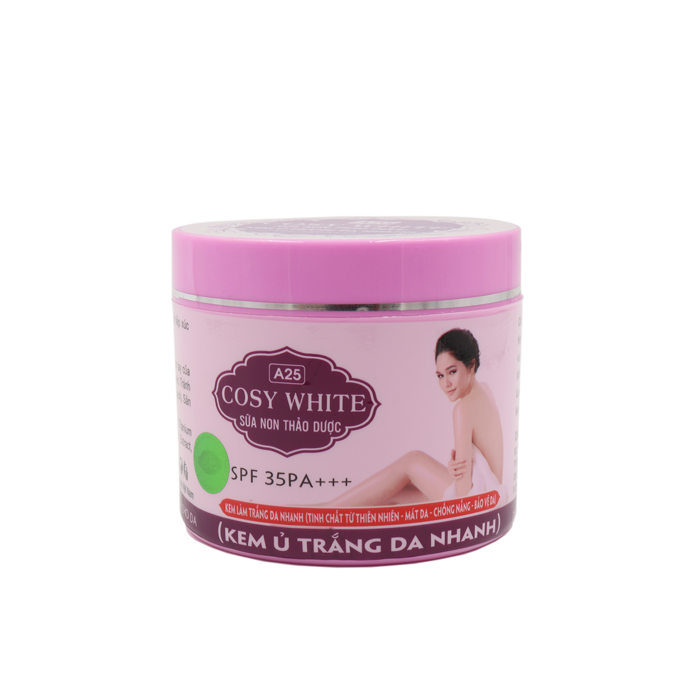 Kem ủ trắng da nhanh cosy white sữa non thảo dược spf 35 +++ a 43