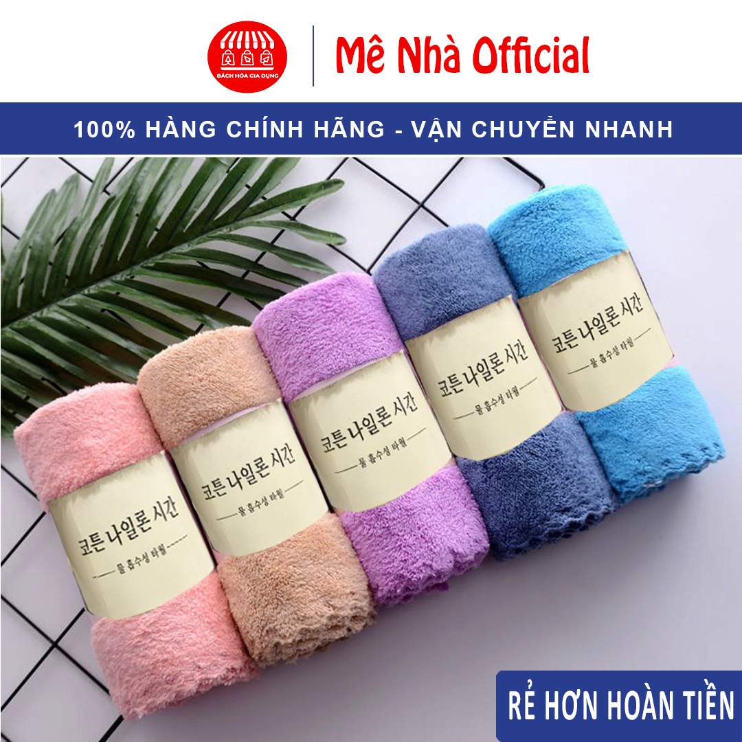 Combo 10 Khăn Mặt Lông Cừu Hàn Quốc Cao Cấp