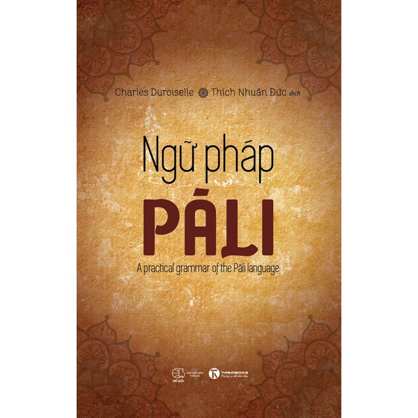 Sách thái hà - ngữ pháp pali - thích nhuận đức
