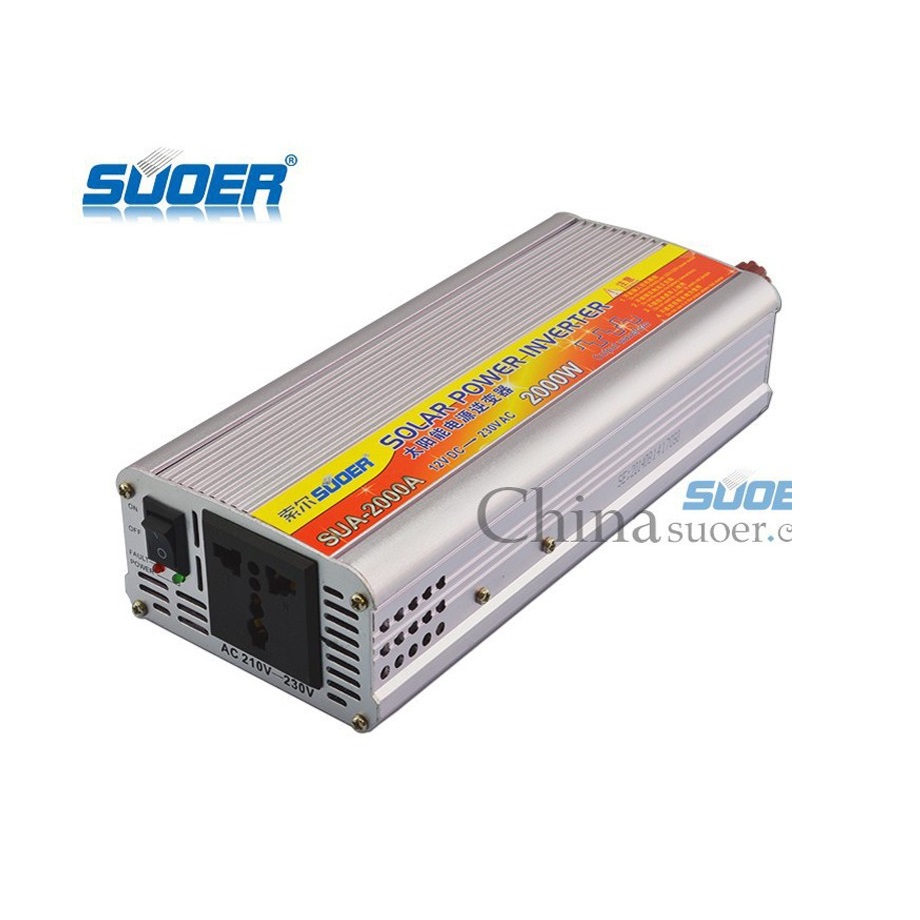 Bộ đổi điện 2000W 12V Sang 220V SUOER SUA - 2000A