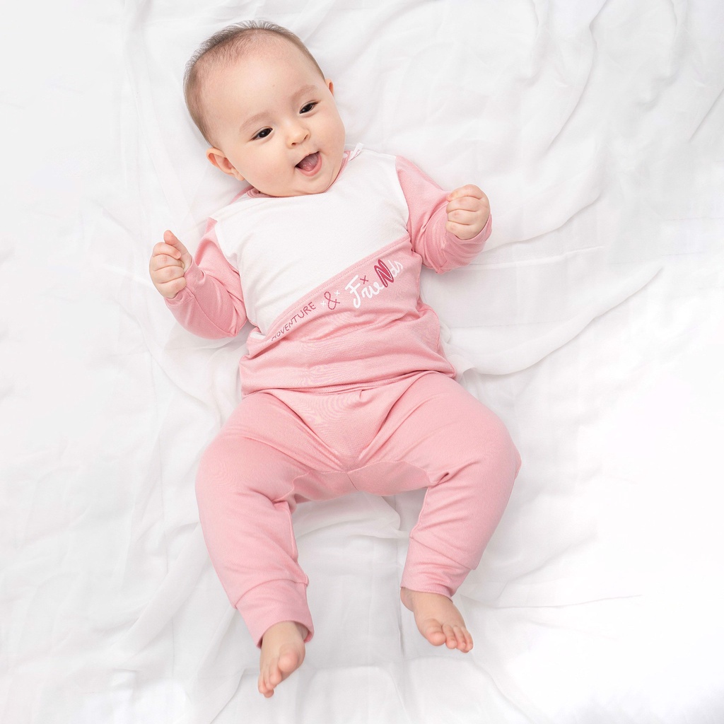 Bộ dài tay bamboo cotton Bu baby cho trẻ em từ 6m - 4Y