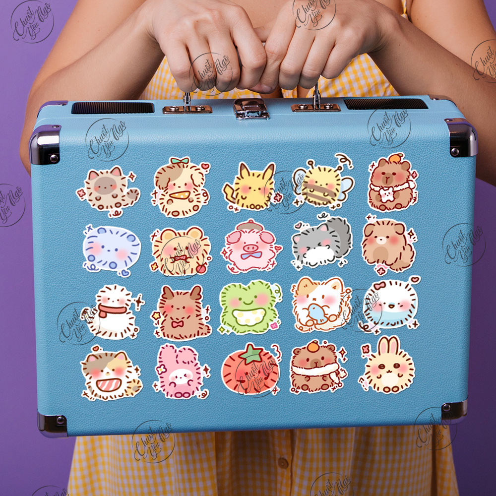 Bộ sticker THÚ BÔNG dễ thương đang yêu
