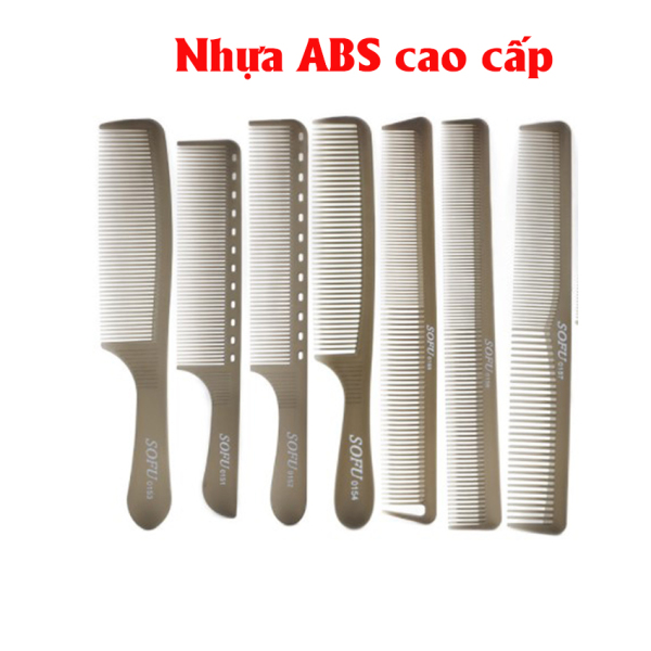 Bộ lược cắt tóc Sofu chất liệu nhựa ABS cao cấp, thiết kế mỏng dẻo, bắt tóc, dễ sử dụng dành cho thợ tóc