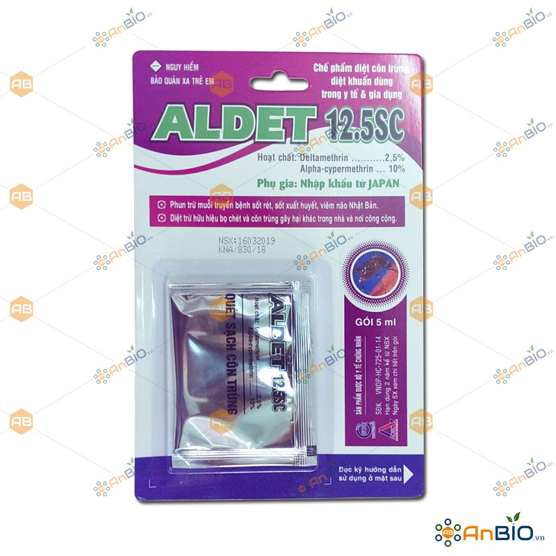 Chế phẩm diệt côn trùng aldet 12.5sc gói 5ml - b3.1009