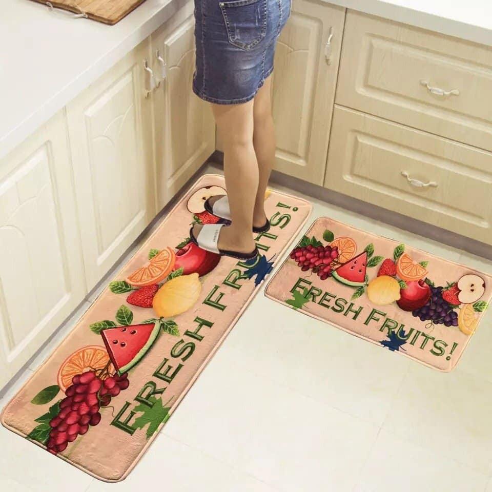 [BỘ 2 THẢM] Bộ 02 thảm nhà bếp cao cấp (40 x 60 và 40 x 120 cm)