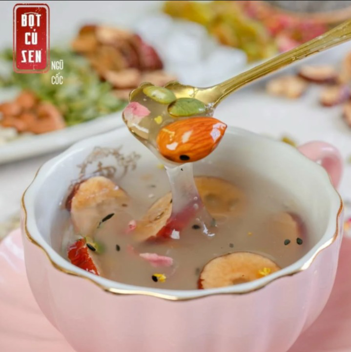 BỘT NGŨ CỐC BỘT CỦ SEN MIX HẠT