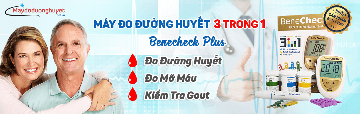 Máy Đo Đường Huyết, Mỡ Máu, Gút , BeneCheck