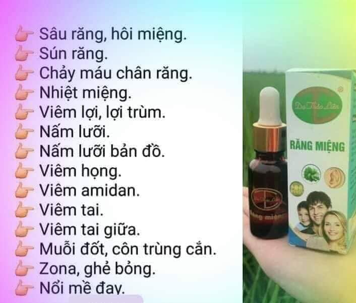 Tinh dầu răng miệng Dạ Thảo Liên chuẩn công ty