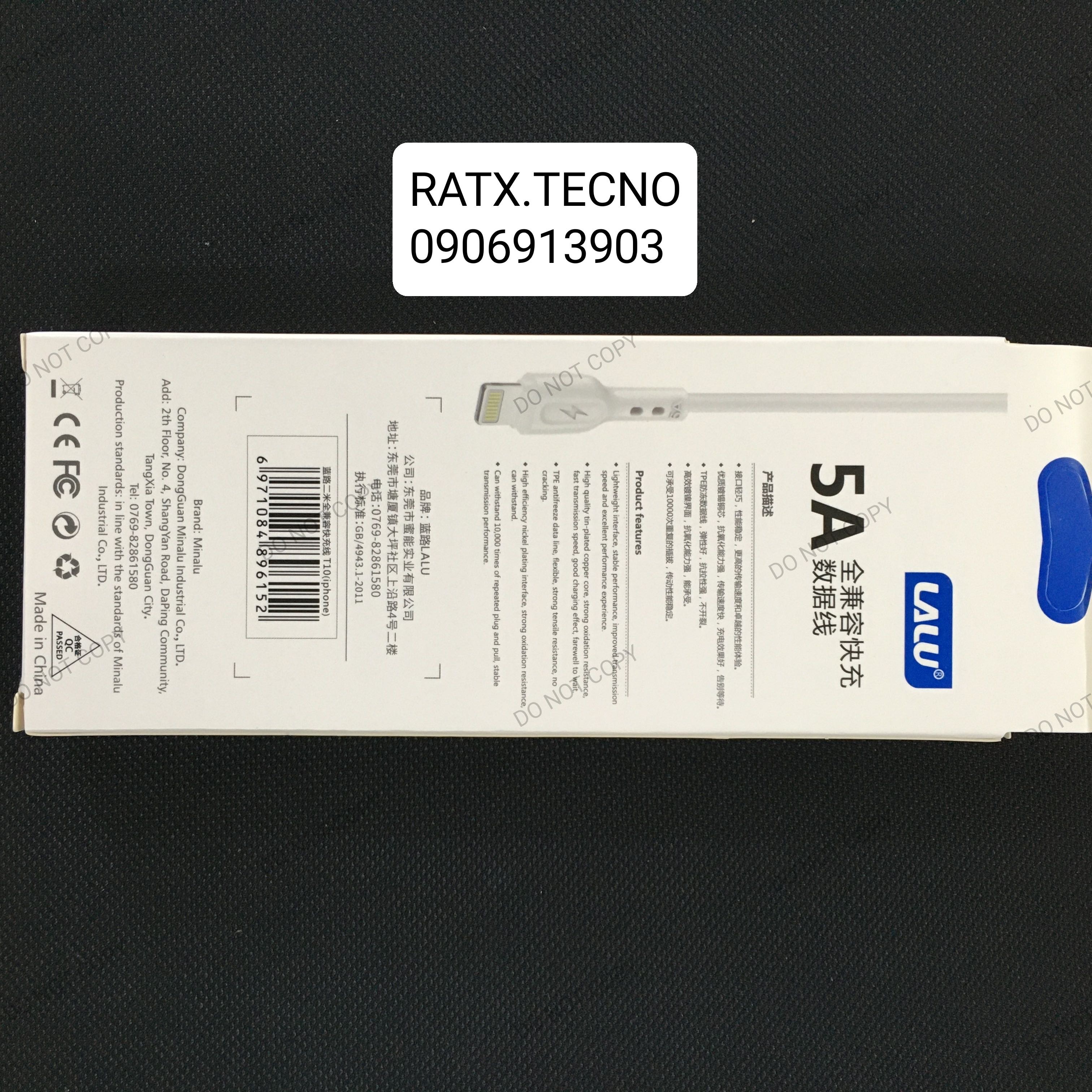 CÁP SẠC NHANH 5A – USB TO LIGHTNING VÀ TYPE C