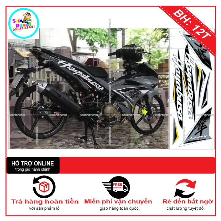 Tem xe exciter 150 hayabusa xanh