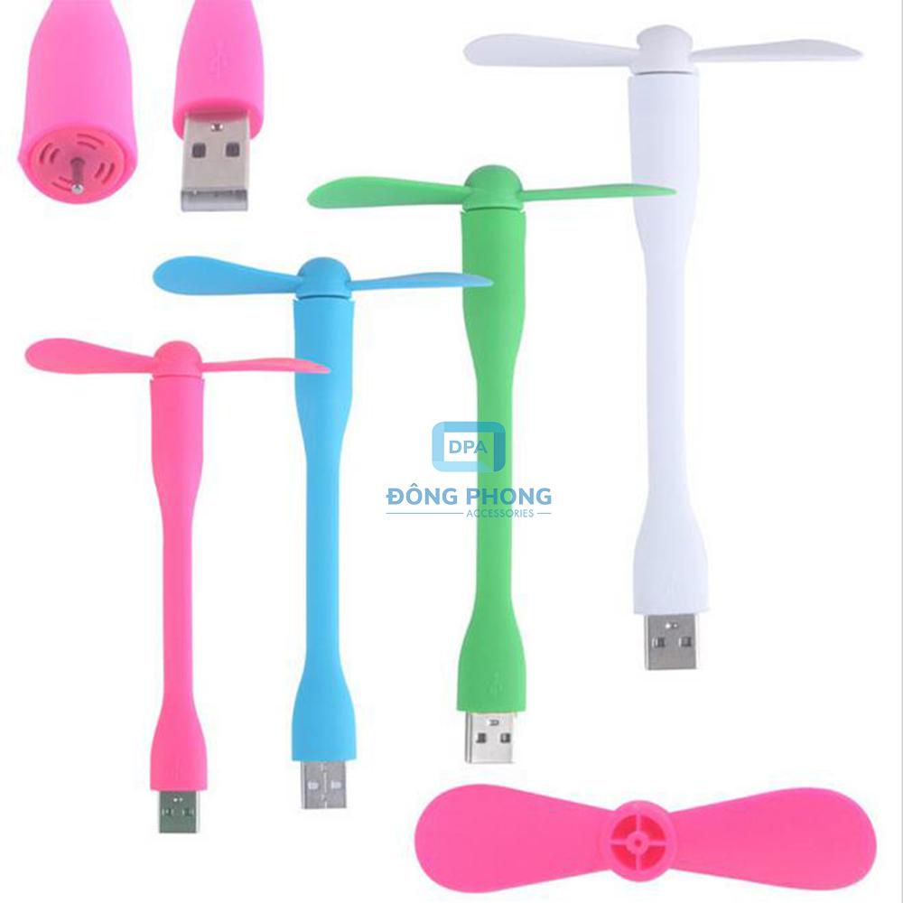 Quạt Mini Usb 2 Cánh Uốn Dẻo Cực Mát