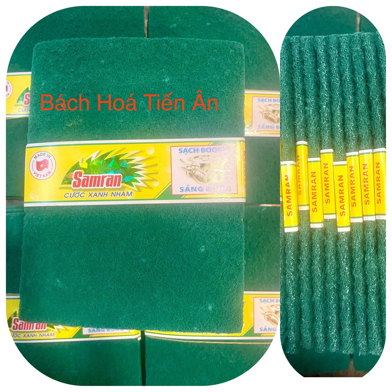 Combo 10 Miếng Rửa Chén Xanh Cỡ lớn