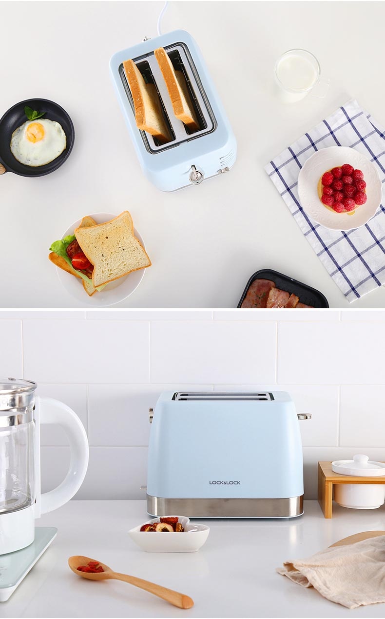 Máy nướng bánh mì Lock&Lock EJB221BLU công suất 730W