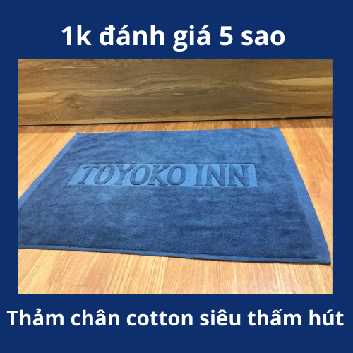 Thảm chân khách sạn 5sao loại dày đẹp logo ngau nhien